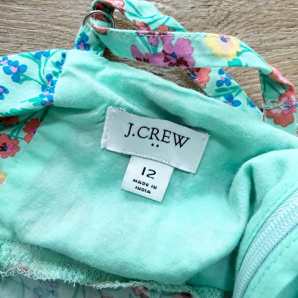 J. Crew Floral Peplum Camisole Top Colorful garden print Women Sz 12 Spring - Picture 6 of 9